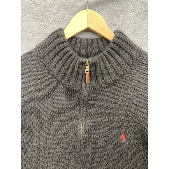 Polo Ralph Lauren 1/4 Zip Sweater Men's Size  XXL Black RN 41381 - Picture 3 of 16